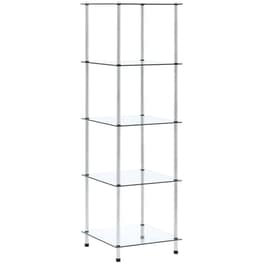 Ραφιέρα VidaXL από Γυαλί 40x40x130 cm - Διάφανη