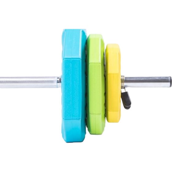 Body Pump Μπάρα LivePro B-8035-20 28mmx140cm 20kg με 6 Δίσκους Βαρών και Κολάρα image 2