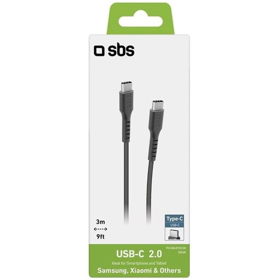 Καλώδιο δεδομένων Sbs Usb-C to Usb-C 3m - Black image 1