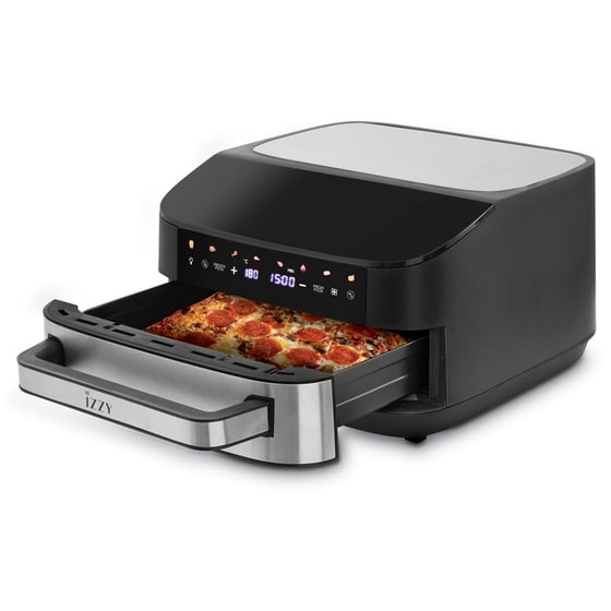 IZZY IZ-8264 με Αποσπώμενο Κάδο 2200 W 7 L Μαύρη/Ασημί Φριτέζα Αέρος & Pizza Oven image 1
