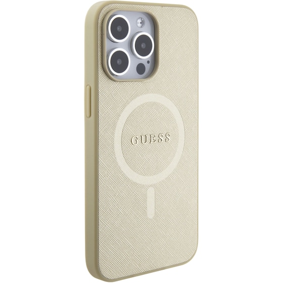 Θήκη Apple iPhone 15 Pro Max - Guess Saffiano Hard Case - Μπεζ image 1