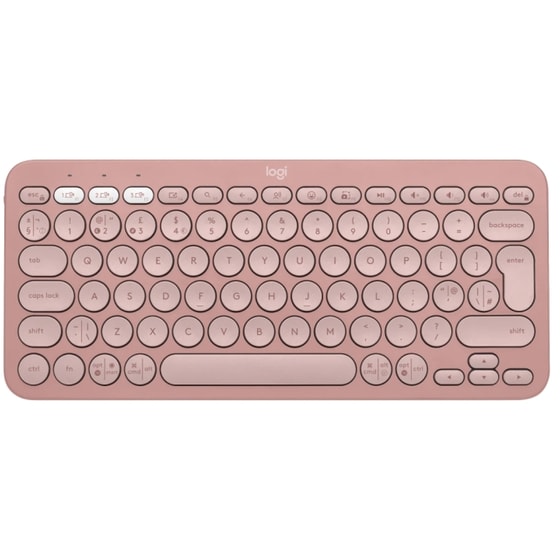Logitech Pebble Keys 2 K380s Ασύρματο Bluetooth Πληκτρολόγιο Ροζ (US) image 0