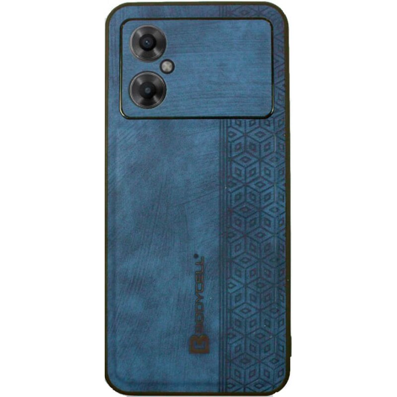 BODYCELL Θήκη Xiaomi Poco M4 5G - Bodycell Pattern Leather - Blue