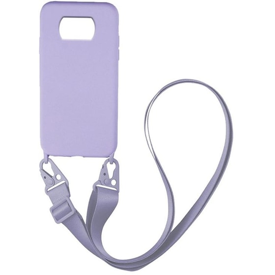 Θήκη Xiaomi Poco X3 Pro - Sonique Carryhang Liquid Silicone Strap - Λιλά image 0