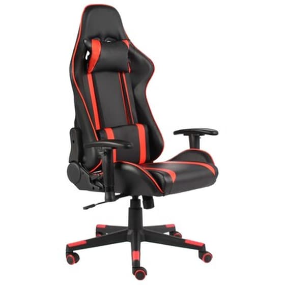 Καρέκλα Gaming Γραφείου VidaXL 20481 από Τεχνητό Δέρμα - Κόκκινη image 1