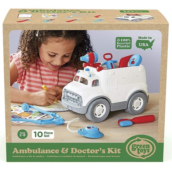 Ασθενοφόρο&nbsp;με Ιατρικό&nbsp;Κιτ Green&nbsp;Toys image 0