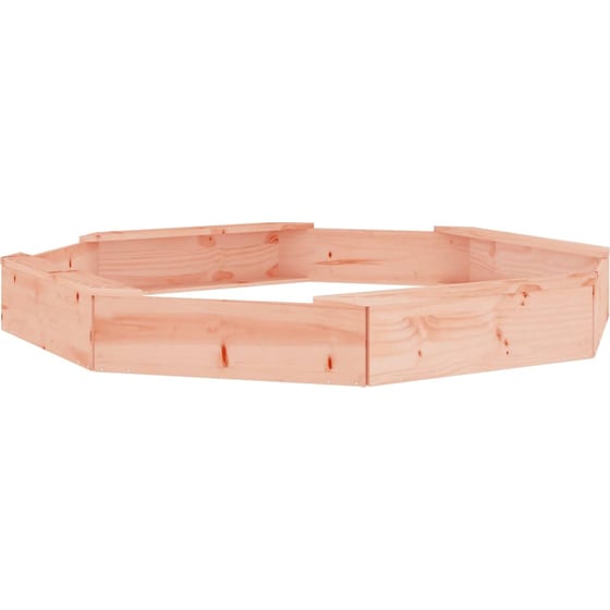 VidaXL Αμμοδόχος με Καθίσματα Οκτάγωνη 159.5x159.5x20cm Ξύλινη - Φυσικό Χρώμα Ξύλου image 5