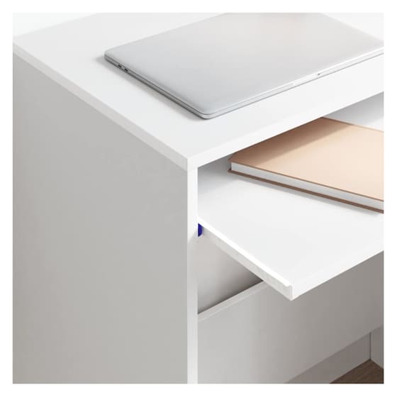 Γραφείο VidaXL από Επεξεργασμένο Ξύλο 77,5x43x79 cm - Λευκό image 3