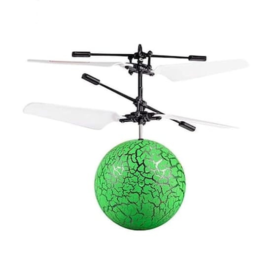 Παιχνίδι Ελικόπτερο Led Ιπτάμενη Μπάλα Flying Ball Jm-888 Green image 0