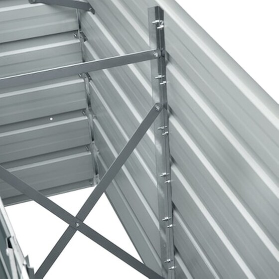 Vidaxl Ζαρντινιέρα Κήπου Καφέ 240 X 40 X 77 Εκ. Γαλβανισμένος Χάλυβας image 5