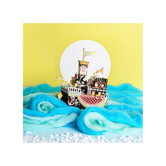 Σετ Κατασκευής Μουσικό Κουτί Γάτα που Ψαρεύει image 1