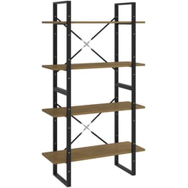 Βιβλιοθήκη VidaXL από Μέταλλο 80x30x140 cm - Καφέ