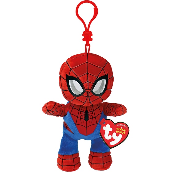 Λούτρινο TY Beanie Babies Χνουδωτό Marvel Spiderman με Κλιπ (8.5cm) image 0