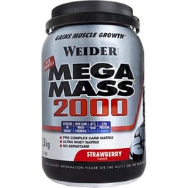Πρωτεΐνη Weider Mega Mass 2000 Φράουλα - 1,5kg