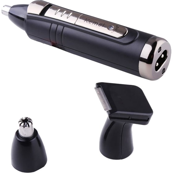Trimmer KEMEI KM-6511 2 σε 1 Επαναφορτιζόμενο για Μύτη, Αυτιά και Φαβορίτες Μαύρο image 0