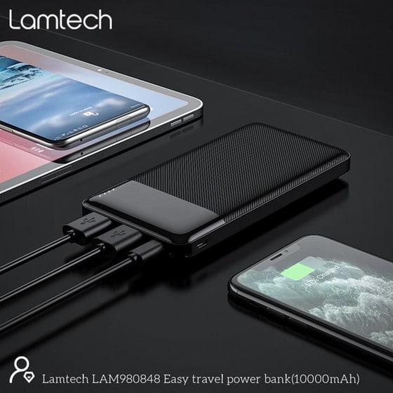 Powerbank Lamtech LAM980848 10.000 mAh - Black image 5