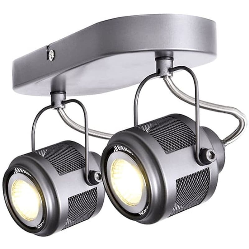 Σποτ Δίφωτο Aca Krypton Ar2092w28g Μεταλλικό - Ανθρακί