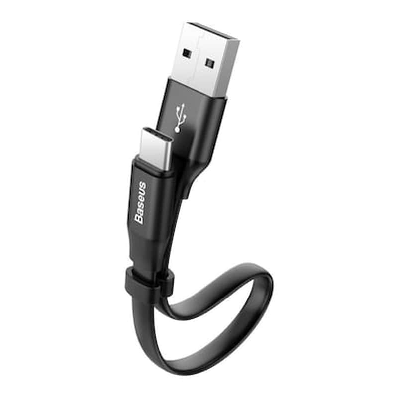 Καλώδιο Baseus Nimble Flat Usb / Type C 2a 0,23m - Baseus - Μαύρο - Type C
