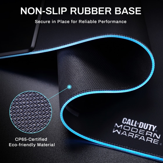 Eureka Ergonomic Call Of Duty Modern Warfare Gaming Mouse Pad XXL 800mm με RGB Φωτισμό Μαύρο image 5