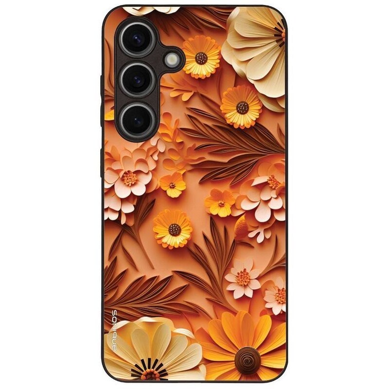 Θήκη Samsung Galaxy S24 - Sonique 3D Flower Series - Orange