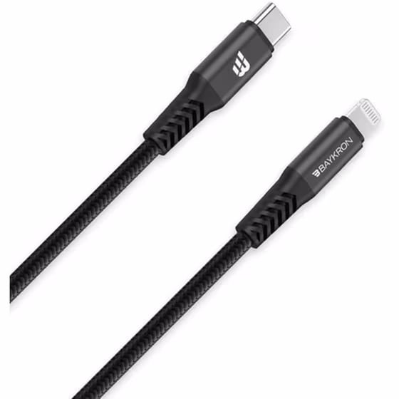 Καλώδιο Φόρτισης Baykron USB-C σε Lightning 2m - Black image 0