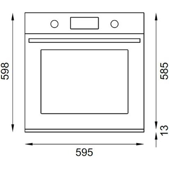 BERTAZZONI F6011PROPLN/23 76 Lt Μαύρο Εντοιχιζόμενος Φούρνος Άνω Πάγκου image 6