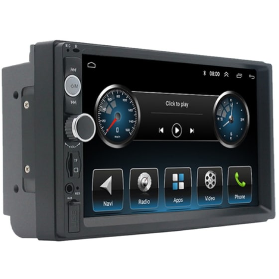 Ηχοσύστημα με Οθόνη Αφής 7" Android GPS Wi-Fi Bluetooth 2GB/16GB 2-DIN 7010A2 - Μαύρο image 0