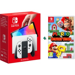 Nintendo Switch OLED Model White & Mario vs. Donkey Kong