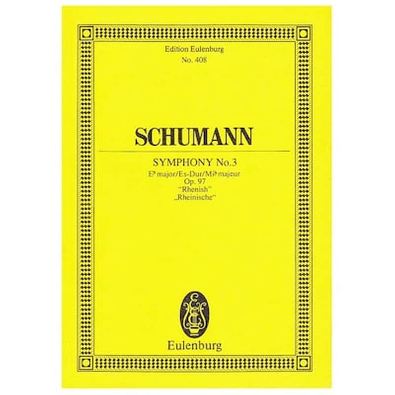 EDITIONS EULENBURG Βιβλίο Για Σύνολα Editions Eulenburg Schumann - Symphony Nr.3 In Eb Major Op.97 [pocket Score]