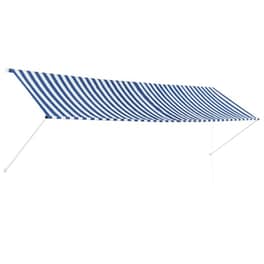 Τέντα Vidaxl Συρόμενη 400x150cm - Λευκό/Μπλε