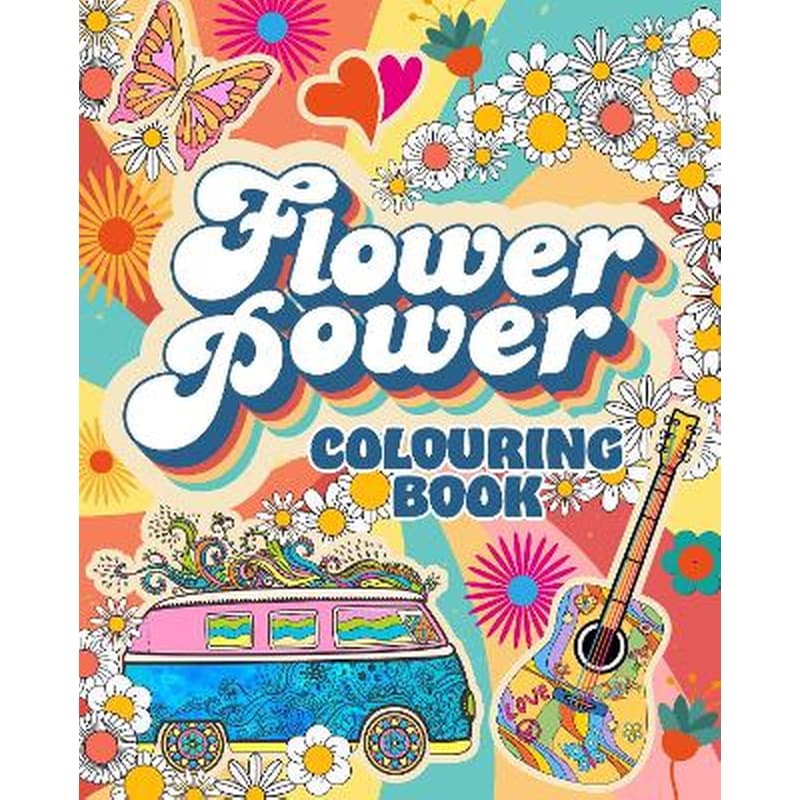 Flower Power Colouring Book