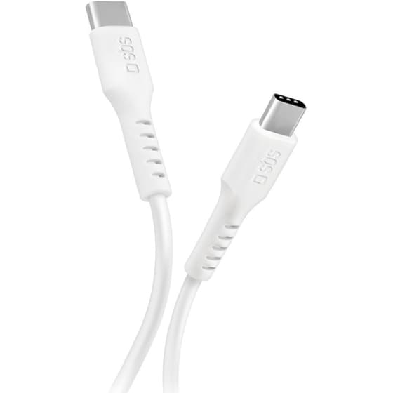 Καλώδιο δεδομένων SBS Data Cable USB-C σε USB-C 25W 1m - White image 0