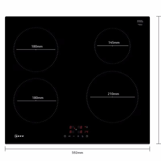 NEFF B29CR3AY0 & T36FBE1L0 71 Lt Eντοιχιζόμενο Σετ Φούρνος και Εστία image 3