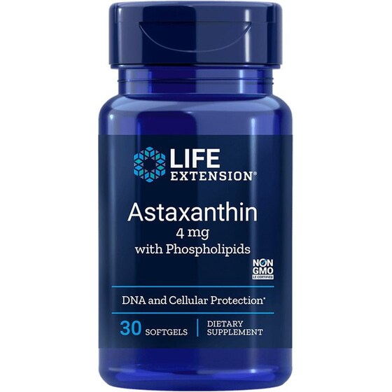 Ειδικό Συμπλήρωμα Life Extension Astaxanthin 4mg - 30 μαλακές κάψουλες image 0