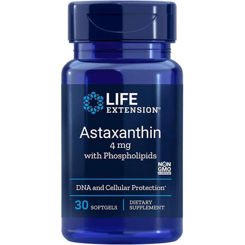 Ειδικό Συμπλήρωμα Life Extension Astaxanthin 4mg - 30 μαλακές κάψουλες