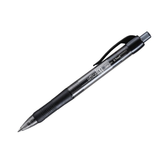 Στυλό Gel Office Log Clip & Grip 0.7 mm Μαύρο image 0