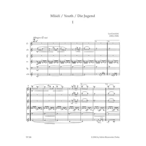 Janacek - Youth For Wind Sextet [pocket Score] image 2