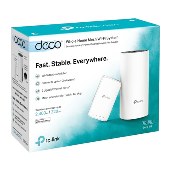 TP-Link Deco M3 Access Point Wi‑Fi 5 Dual Band (2.4 & 5GHz) 1167 Mbps 2 τμχ - Wireless Router + Wi-Fi Extender image 4