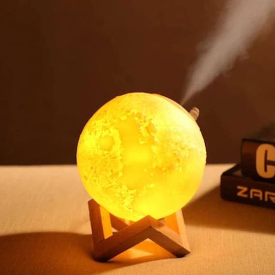 OEM Moon Light Humidifier 3D Υγραντήρας & Αρωματοθεραπεία 2W image 2