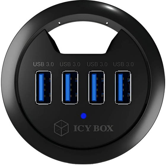 Icy Box IB-HUB1403 USB Hub 4-Port USB 3.0 συμβατό με USB-A image 2