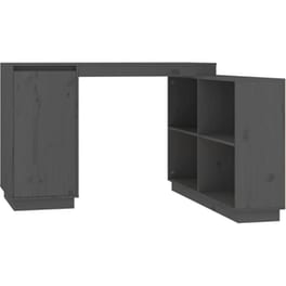 Γραφείο VidaXL από Μασίφ Ξύλο Πεύκου 110x50x75 cm - Γκρι