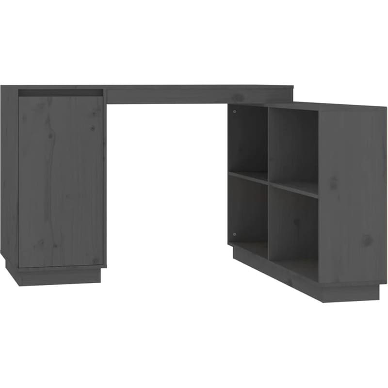 Γραφείο VidaXL από Μασίφ Ξύλο Πεύκου 110x50x75 cm - Γκρι