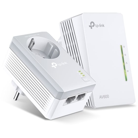 TP-Link AV500 TL-WPA4226KIT Powerline Διπλό Kit Ασύρματη Σύνδεση Passthrough έως 500Mbps με WiFi 4 και 2 Θύρες Ethernet image 0