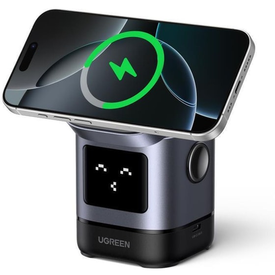 Ασύρματος Φορτιστής Ugreen W709 USB‑C 15 W - Μαύρο image 1