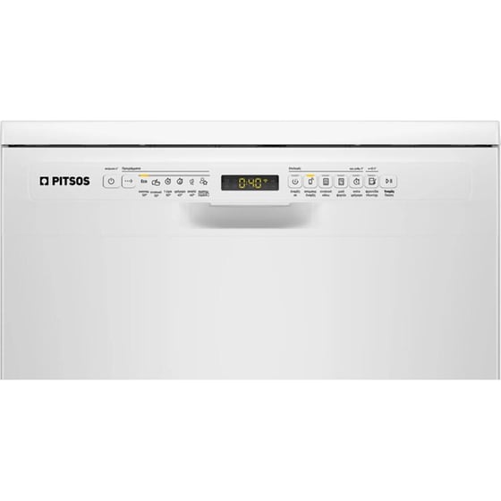 PITSOS DSF60W01 για 12 Σερβίτσια Λευκό Πλυντήριο Πιάτων image 3