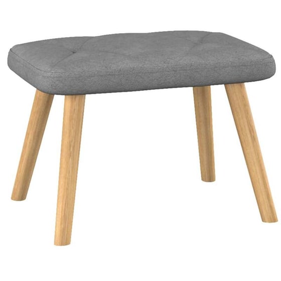 Κουνιστή Πολυθρόνα VidaXL από Ύφασμα με Σκαμπό - Σκούρο Γκρι image 8