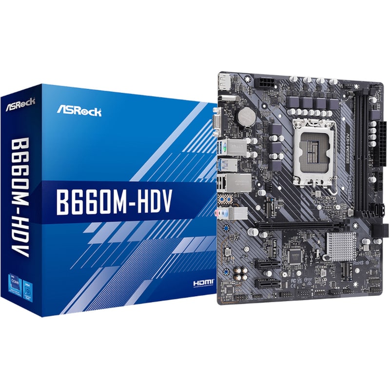 ASROCK Asrock B660M-HDV Intel B660 Micro ATX με Socket Intel 1700