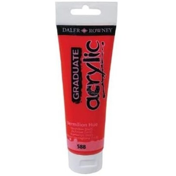 Daler Graduate Acrylic 120ml Vermilion Hue image 0