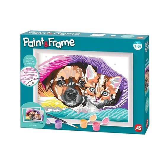 As Company Σετ Ζωγραφικής Paint & Frame Ζωγραφίζω Με Αριθμούς Sweet Friendship image 9