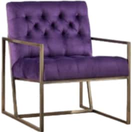 Πολυθρόνα 24mall Lario από Ύφασμα/Ξύλο 66x78x84 cm - Μωβ